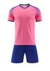 Uniforme de fútbol de manga corta, venta al por mayor rápida, uniforme de equipo de entrenamiento de competición para niños y niñas, uniforme de fútbol para adultos con impresión impresa.