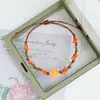 Pulsera de Cuerda Trenzada de Cerámica Fresca Estilo Viajero de Jingdezhen, Pulsera de Trébol de Cuatro Hojas, Joyería Artística Hecha a Mano, Venta al por Mayor para Atracciones Turísticas