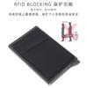 Fábrica en stock nuevo tarjetero de aleación de aluminio RFID antirrobo bolsa para deslizar tarjetas metal delgado para hombres y mujeres bolsa de tela Lycra