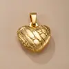 Pingente Único, Joia de Pingente de Aço Inoxidável Transfronteiriça, Colar de Coração com Microincrustação de Diamante, Acessórios Elegantes de Joalheria DIY de Luxo Leve