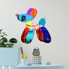 TYU063 transfronterizo tridimensional caricatura perro colorido espejo acrílico pegatinas impresión UV pegatinas de pared vidrio orgánico transparente
