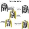 WT759 High Street Estilo Americano Hombres y Mujeres Bloque de Color Diseño Gráfico de Banda de Rock Corte Ajustado Moda Callejera para Hombre Camiseta de Manga Larga Raglán