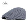 Primavera y otoño moda nuevo sombrero femenino moda británica sombrero de punto gorra de lana boina retro británica moda masculina