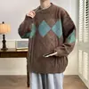 Quente Quente Transfronteiriço em estoque Outono e Inverno Novo Suéter Casual Gola Careca Suéter Base plus size Suéter Solto