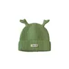 Gorro Infantil Yipan Verde Invierno Estilo Coreano Nuevo Niños Niñas Bebés Gorro de Algodón Añadido Gorro con Protección para los Oídos de Bebé