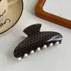 Nuevo Clip de Garra Yuanbao Cuadros Retro Impresión UV Parte Posterior de la Cabeza Clip de Cabello de Alta Calidad Pinza de Tiburón para Peinar Accesorios para el Cabello