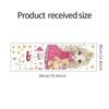 Novo FX-D263 Pequena Princesa Urso Estrela Quarto Entrada Casa Parede Embelezamento Adesivos de Parede Decorativos Autoadesivos