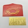 Año del Caballo Billete de Oro Cien Yuan Lámina de Oro Billete Conmemorativo Estuche Acrílico Sobre Rojo Seguro Banco Festival Promoción Regalo