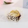Caixa de Doces para Festa Estilo Europeu Transfronteiriça com Toque de Luxo, Bandeja de Papel para Chocolates Vazada, Bandeja de Papel para Decoração de Sobremesas de Casamento Estilo Doce