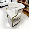 Cadeira de jantar minimalista de luxo leve, cadeira de recepção e negociação, sofá-cadeira de lazer de alto padrão para salão de beleza e mahjong, cadeira durável para maquiagem e manicure