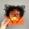 Diadema de Halloween, Diadema Luminosa de Cuernos de Calabaza, Accesorios Divertidos para Fotos, Accesorios para el Cabello, Decoraciones para Vestidos Festivos