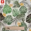 Tela de Algodón de Seda Estampada de Verano Viento Tropical Árbol de Coco Marina Ropa de Hombre Ropa de Niño Vestido Camisa traje Tela en stock