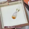 Colgante de ágata natural "Hebilla de la Paz" con orejas de gato, amuleto de calcedonia "Sin Preocupaciones", colgante de Buda y flor de loto
