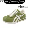 En stock~Zapatos waffle Argan de cordones de cuero genuino hacen que los pies parezcan más pequeños Zapatos de entrenamiento alemanes para mujer zapatos versátiles ligeros casuales zapatos deportivos