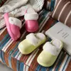 Pantuflas de Algodón de Color Sólido EVA para Mujer, Estilo Nuevo de Otoño e Invierno, para Interiores del Hogar, con Felpa Adicional, Antideslizantes, Impermeables, Cálidas