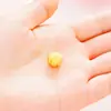 Atacado Vietnã jateamento de ouro sólido DIY acessórios artesanais cobre puro banhado a ouro frisado pulseira contas soltas