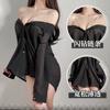 Camisa de Manga con Hombro de Pedrería Feimu Uso Bidireccional 6587 Lencería Sexy Semitransparente Productos para Adultos Camisón Sexy 20/Caja