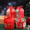 Decoração de Natal Sacola de Presente de Véspera de Natal Sacola de Doces de Natal Sacola de Presente Velhinho Fofo Sacola de Maçã Sacola Tote Infantil