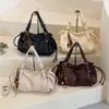 Bolso de Mano Vintage de Cuero Suave Plisado para Mujer 2026 Principios de Otoño Gran Capacidad de Alta Gama Versátil Bandolera