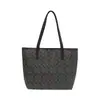 Bolsa Tote de Ombro Único Moda Casual para o Dia a Dia Estilo Coreano Nova Textura Impressa Grande Capacidade