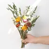 Ramo de Flores Secas Nomeolvides Rosa Gipsofila Girasol Flor Real Regalo para Mejor Amigo Ramo de Regalo