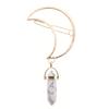 Joyería Transfronteriza Accesorios para el Cabello de Moda Primavera y Verano Colgante de Columna Hexagonal de Luna de Aleación Pasador Retro Adorno para la Cabeza de Forma Geométrica para Mujer