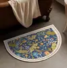 Felpudo retro baño puerta de baño absorbente secado rápido lodo de diatomeas alfombrilla suave baño inodoro alfombrilla antideslizante