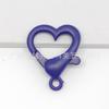 Cierre de langosta de plástico de color de 26 mm con forma de corazón acrílico, llavero retro, accesorios de joyería DIY
