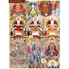 Pinturas de Deidades Taoístas, Imágenes de los Dioses, Retratos de los Tres Puros, Emperador de Jade, Cuatro Emperadores Celestiales y el Dios del Trueno, Pinturas Decorativas en Rollo