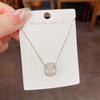 Collar de circonitas microincrustadas de plata para mujer, diseño con sentido del temperamento, moda, Internet, celebridades, diseño que combina con todo, cadena de clavícula súper llamativa.