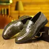 Amazon Aliexpress Populares Transfronterizos Talla Grande 48 Zapatos de Piel Transpirables Mocasines sin Cordones Estilo Británico Puntiagudos Zapatos de Boda