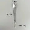 Colher de Aço Inoxidável 304 Colher de Sobremesa com Cabo Longo Colher para Bolo Colher para Iogurte Colher de Recheio Colher para Sorvete Picolé