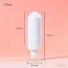 Botella de Loción Tónica Cosmética 80-120ml Blanca Botella Spray Hidratante Plástico PET Botella de Presión Invertida