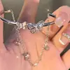 Tiktok mesmo estilo temperamento de fada borboleta borla pulseira pulseira dois em um aberta versátil Design presente para namorada