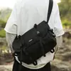 Bolsa Transversal para Homens e Mulheres, Bolsa de Ombro Mesmo Estilo, Tendência Casual Coreana Ins Nylon Estilo Hong Kong Bolsa Funcional, Bolsa de Trabalho Feminina, Impermeável