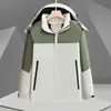 Chaqueta Personalizada con Logo Impresión Ropa de Trabajo para Exteriores Bordar Todo en Uno Cortavientos Forro Polar Ropa de Trabajo Chaqueta Promocional para Grupos