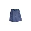 Shorts Jeans Americano Retro Yuyi para Mulheres, Verão Cintura Baixa Soltos Casuais Multi-Bolsos Roupa de Trabalho Calças de Cinco Pontos 1501