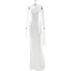 Estilo Europeo y Americano Nuevo Elegante Comercio Exterior Dama Cinta Falda Larga Moda Sexy Espalda Descubierta Chica Caliente Venta Caliente Delgado Vestido