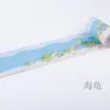 Adesivos de Parede Criativos de Desenho Animado Oceano Animais Fofos Impermeável Rodapé Linha da Cintura Quarto das Crianças Banheiro Janela Lateral Decoração