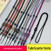 Cordão de telefone móvel corda de pescoço longo simples dual-use destacável ajustável caso de telefone móvel relógio infantil cordão tecido