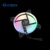 XHDIY Computadora Motocicleta Motocicleta Eléctrica Refrigeración por Agua Color Fantasma Luz Fluyente Ventilador Ventilador de Refrigeración Radiador de Agua Ventilador 12CM