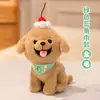 Lindo peluche de cachorro de mascota, tamaño pequeño de dibujos animados con atuendos y bufanda intercambiables, Husky, Bichón, Shiba Inu, juguete de peluche, regalo