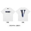 Nova camiseta VLONE JERRY Big V Smoke reflexiva solta de manga curta com flor de cerejeira para homens e mulheres, camiseta de casal de marca de rua, verão