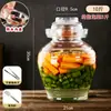 Frasco de Col encurtida de Sichuan Frasco de Vidrio Doméstico Antiguo Frasco Sellado Frasco de Verduras encurtidas Frasco de Fermentación de Chucrut Olla para Verduras encurtidas