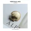 Botones Metálicos Yisen con Forma de Concha de Vieira 3D para Coser a Mano, Adecuados para Trajes, Gabardinas y Chaquetas, Botones Decorativos para Coser a Mano