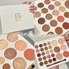 Nueva paleta de sombras de ojos de 26 colores, rubor de alto brillo, sombras de ojos nacaradas, mate, con glitter y lentejuelas, con brocha