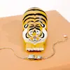 No soy Pang Tigre Serie Clásica Anillo Pang Tigre Pulsera Collar Pendientes de Diseño Original Moda Lindos Exquisitos