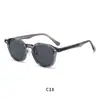 Suministro transfronterizo exclusivo de monturas de gafas de pin de propionato TR90 listas para usar, gafas de sol con protección UV, gafas de sol de pin plano TR
