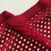 Falda de Punto Calado con Malla que Cubre la Cadera, Elegante para Vestir en Capas, Efecto que Cubre y Adelgaza la Cadera, Falda de Atar, Falda Versátil de Bufanda Triangular de Atar