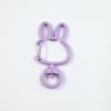 Colorido conejo grande hebilla de resorte hebilla para perro de aleación pintura diy llavero con forma accesorios de joyería hebilla de joyería animal